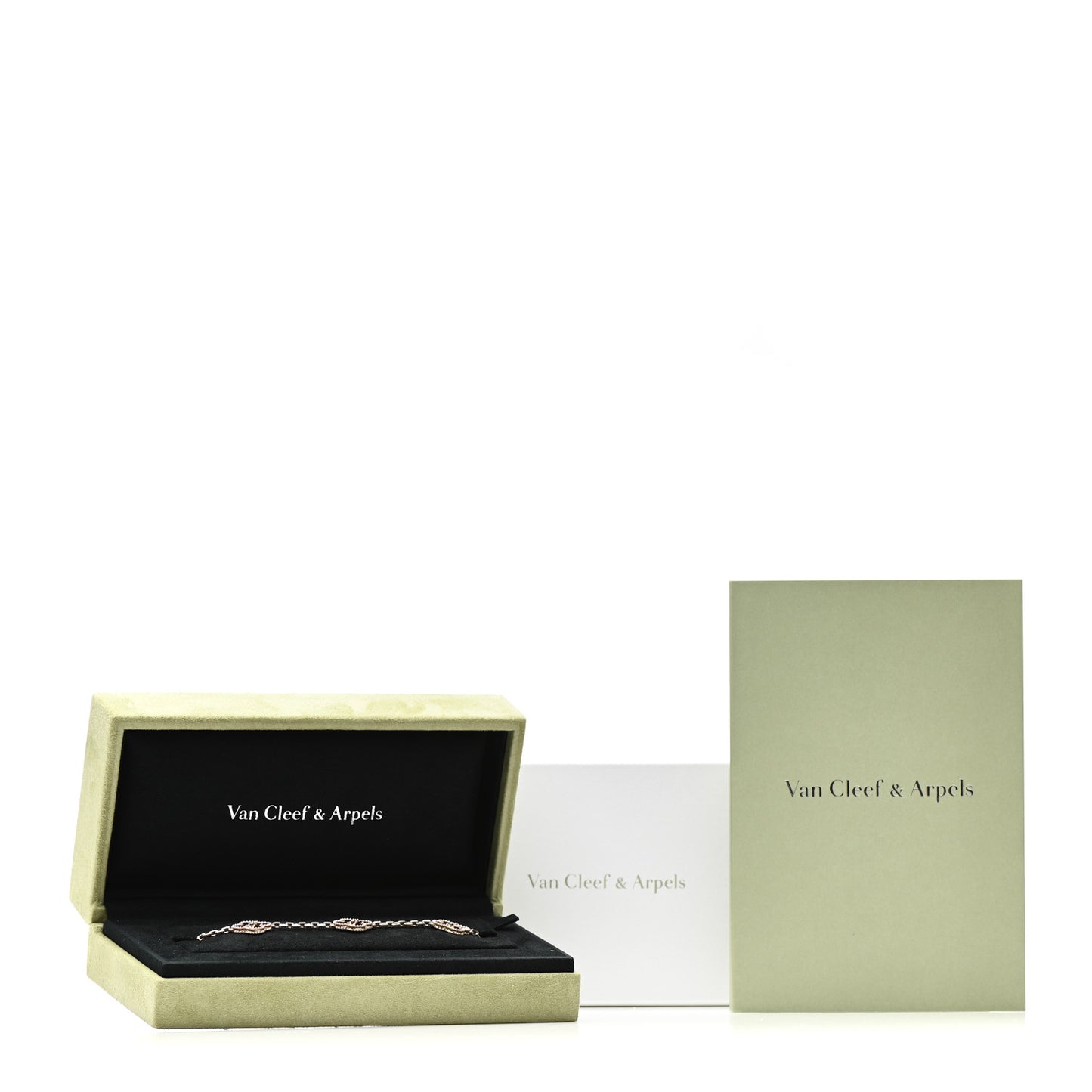 18K Yellow Gold 5 Motifs Guilloche Vintage Alhambra Bracelet