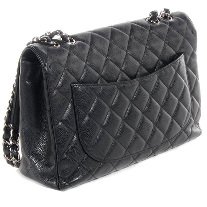 Chanel Caviar Jumbo Single Flap Black 3 of 7
