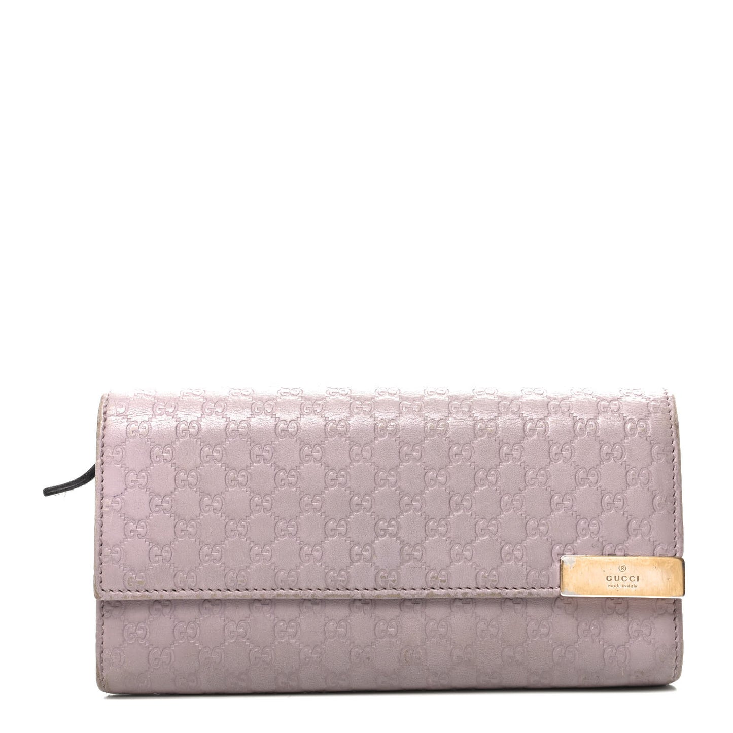 Soft Microguccissima Dice Chain Wallet Mauve