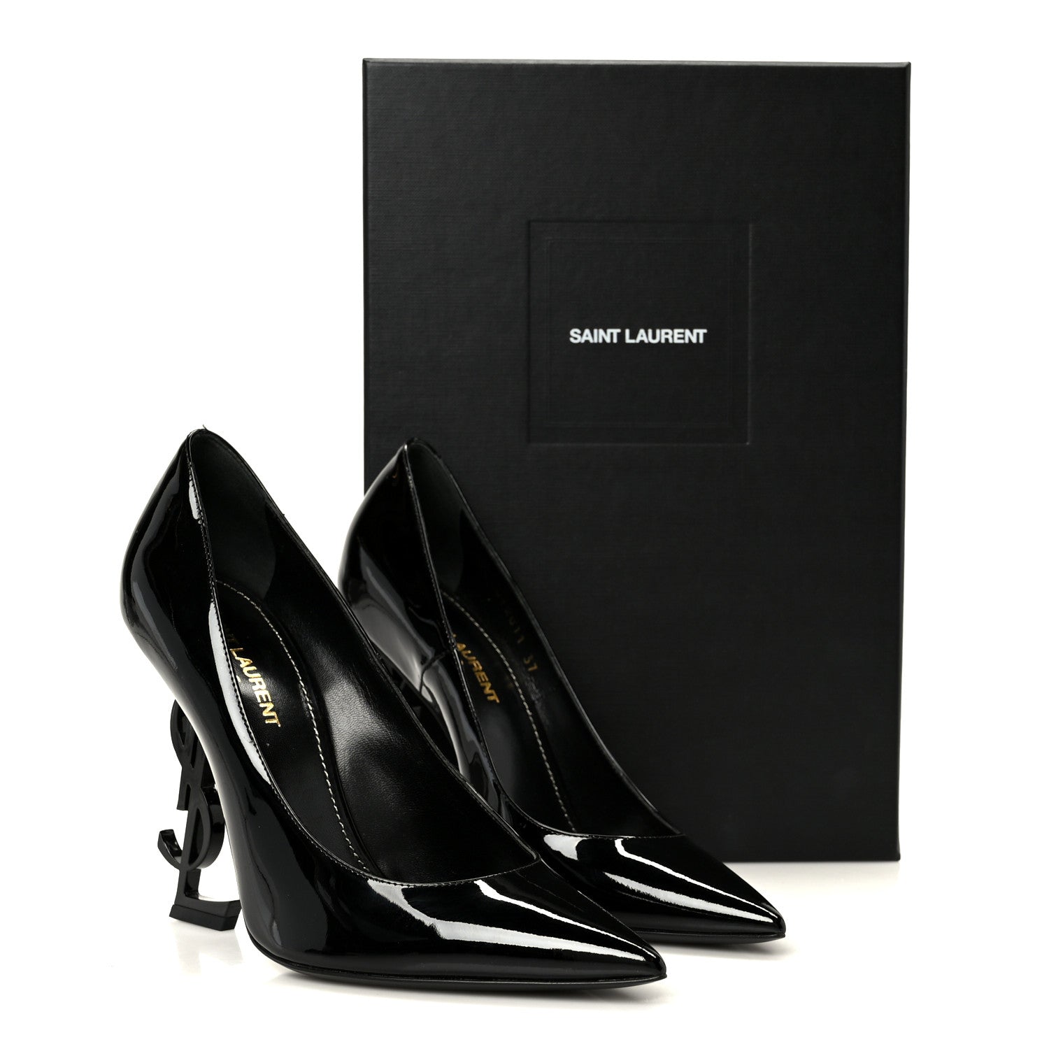 Saint Laurent Patent Opyum 110 Pumps 37 Black 9 of 9