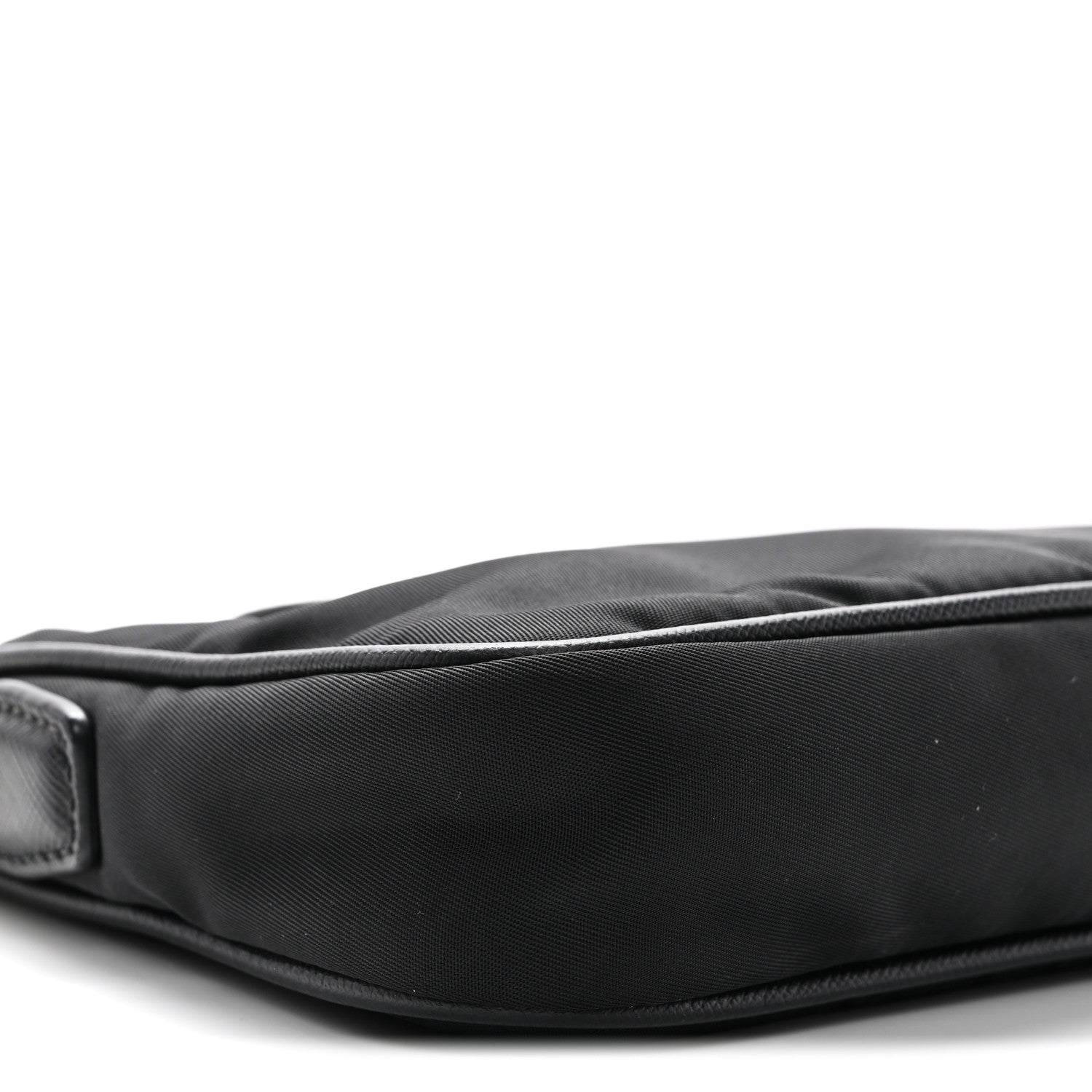 Prada Tessuto Nylon Saffiano Crossbody Bag Black 1818422