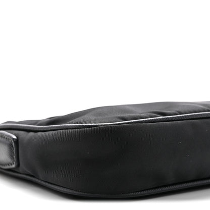 Prada Tessuto Nylon Saffiano Crossbody Bag Black 9 of 11