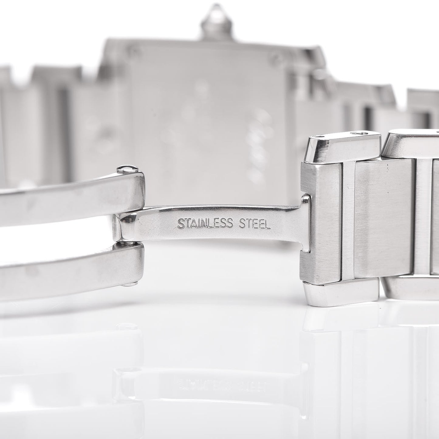 Stainless Steel 20mm Tank Francaise Quartz Watch