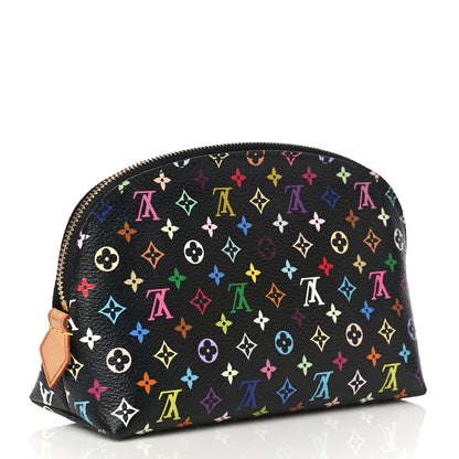 Louis Vuitton Monogram Multicolor Cosmetic Pouch Black Grenade 3 of 9