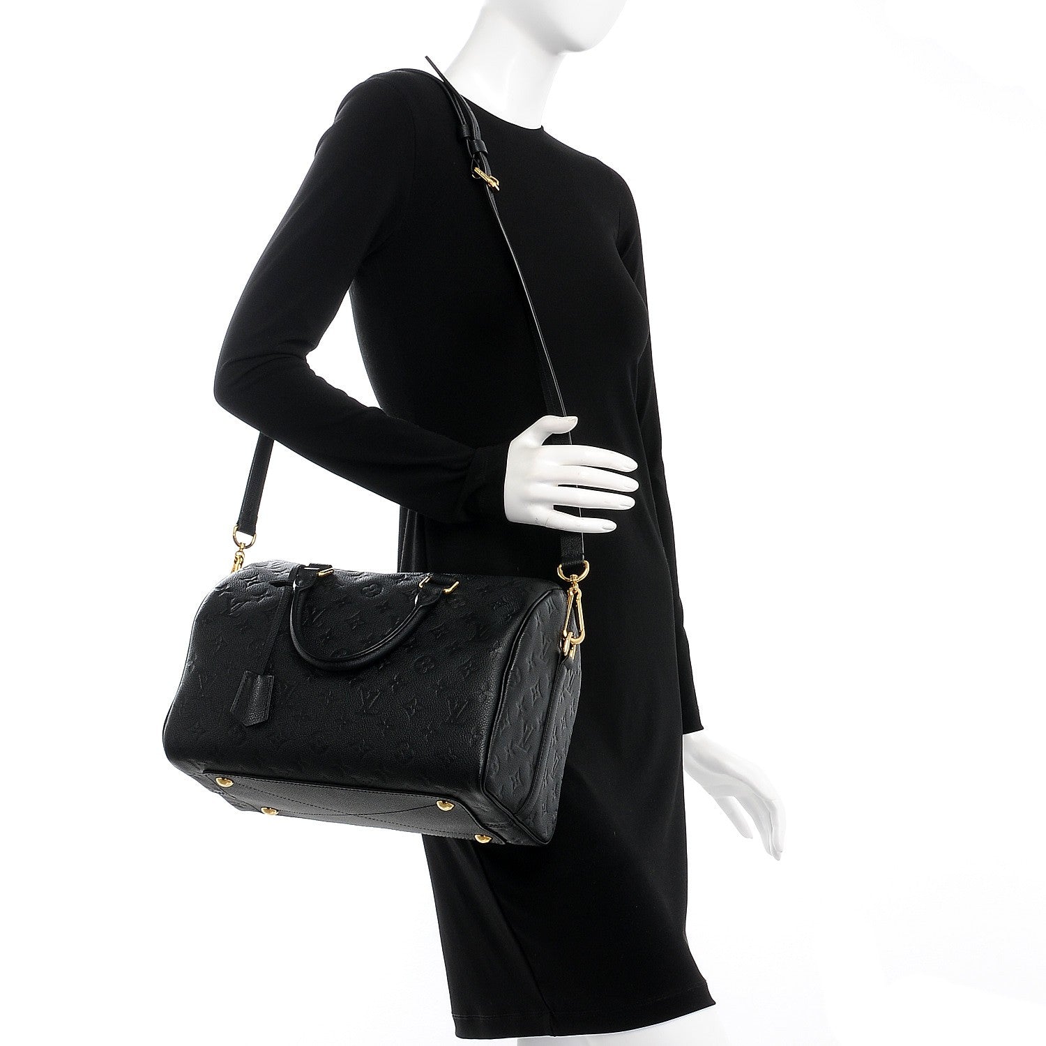 Louis Vuitton Empreinte Speedy Bandouliere 30 Black 3 of 8