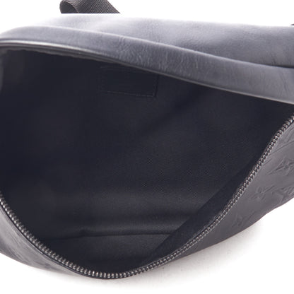 Louis Vuitton Calfskin Monogram Shadow Discovery Bumbag Black 5 of 8