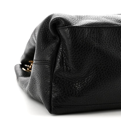 Gucci Pebbled Calfskin Medium Soho Chain Shoulder Bag Black 9 of 10