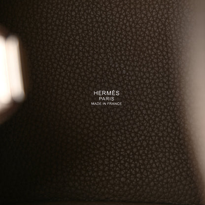 Hermes Taurillon Clemence Picotin Lock 18 PM Etoupe 6 of 9