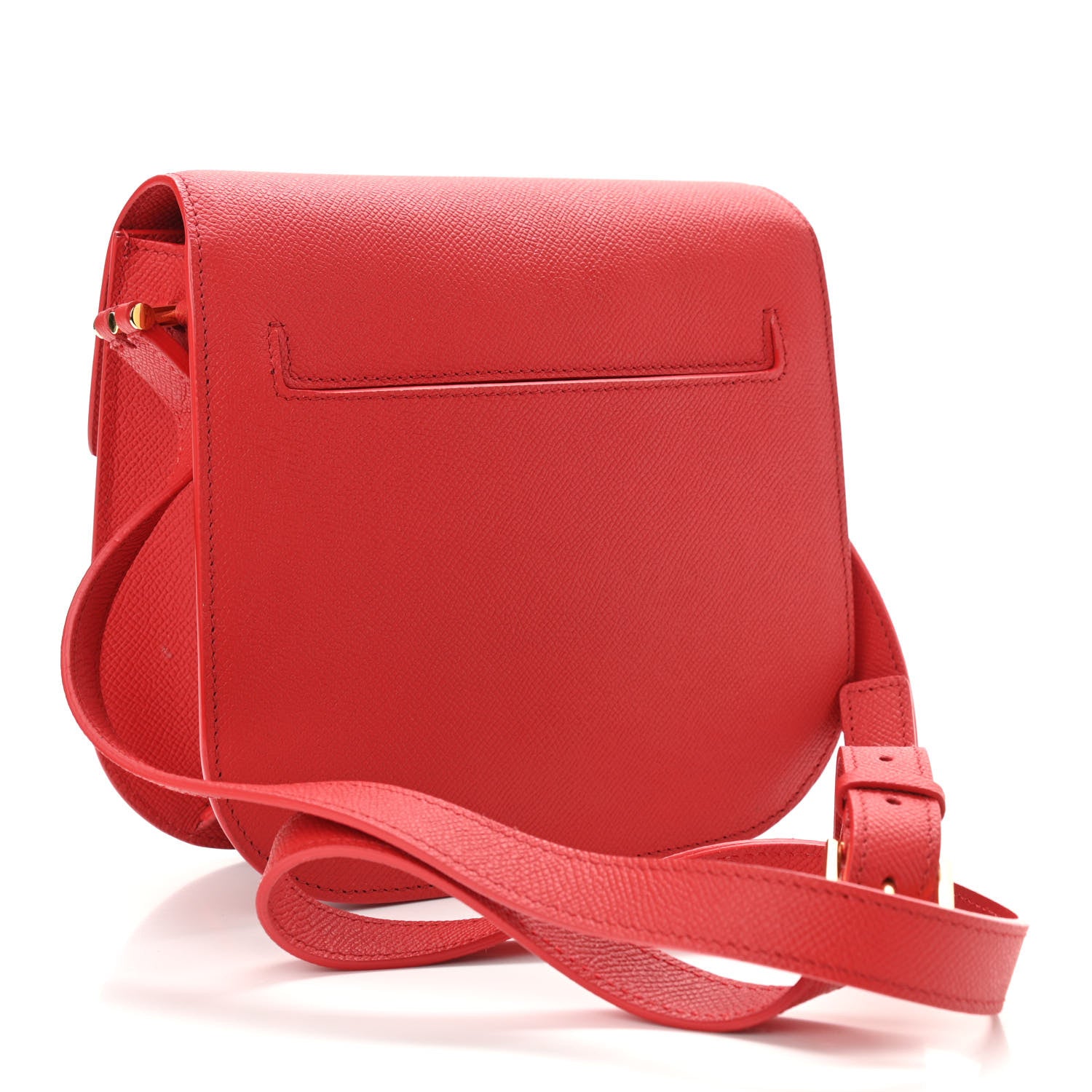 Tom Ford Grained Calfskin Mini T Clasp Tara Crossbody Bag Red 3 of 11