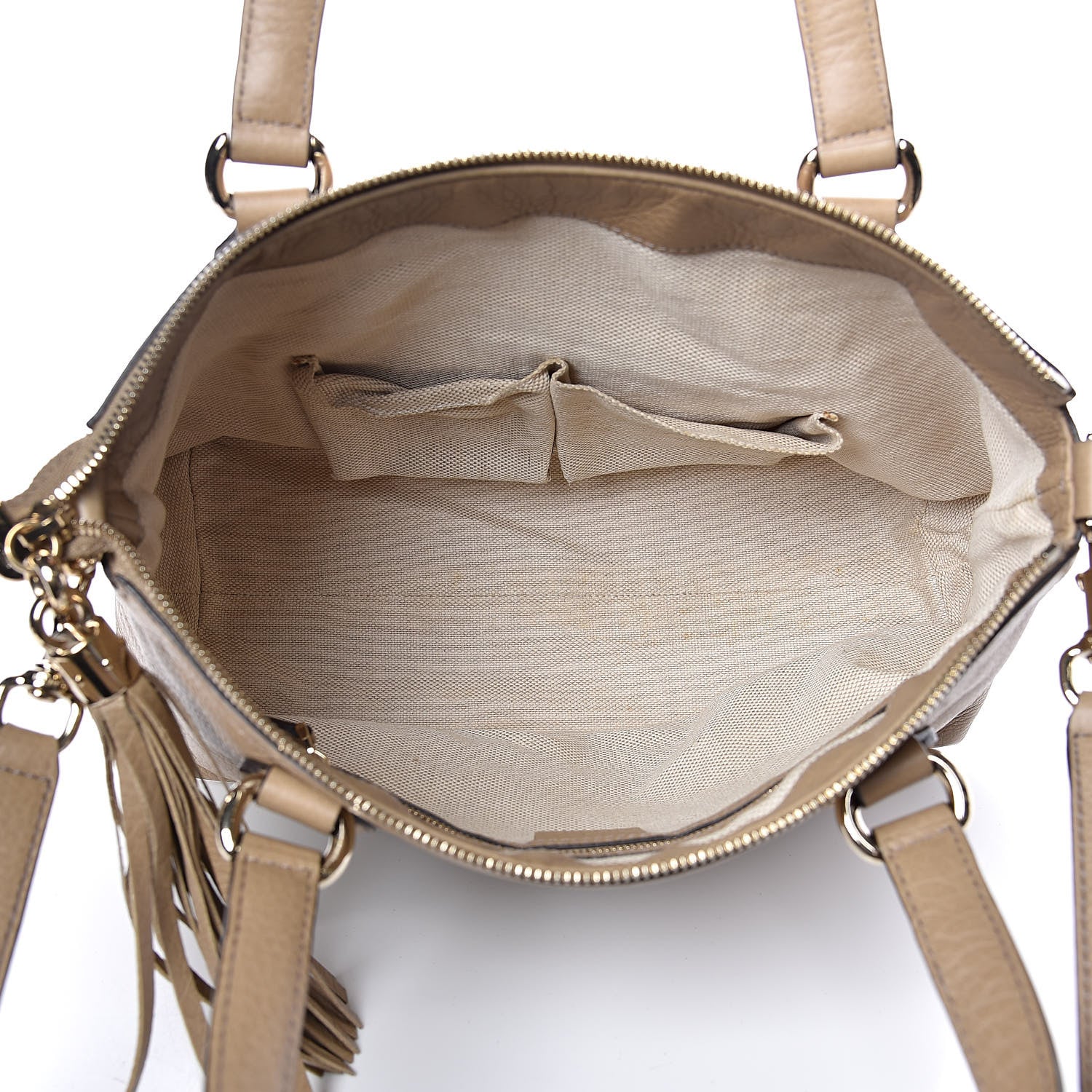 Gucci Cellarius Calfskin Small Soho Top Handle Satchel Camelia 5 of 12