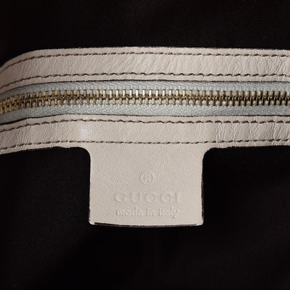 Gucci Calfskin Peggy Bamboo Top Handle Hobo Ivory 7 of 8