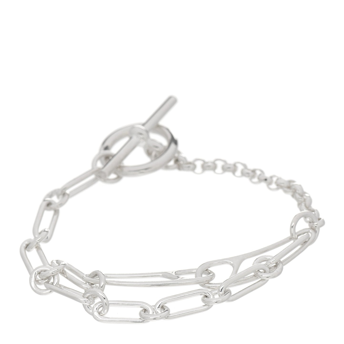 Sterling Silver Chaine d'Ancre Punk Bracelet LG
