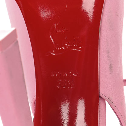 Christian Louboutin Calfskin Condora Sling 100 Pumps 38.5 Pink 7 of 11