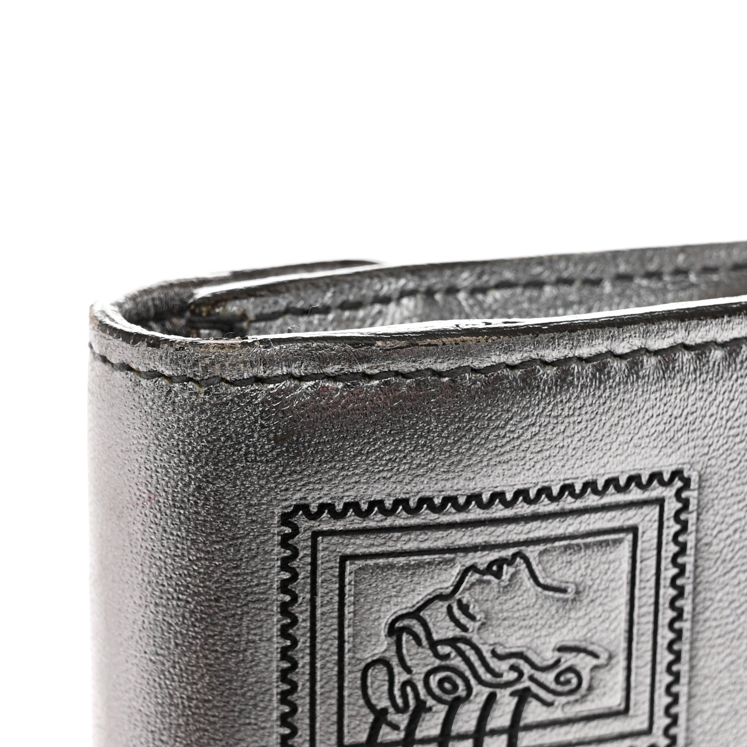 Saint Laurent Metallic Calfskin Y-Mail Clutch Silver 19 of 22