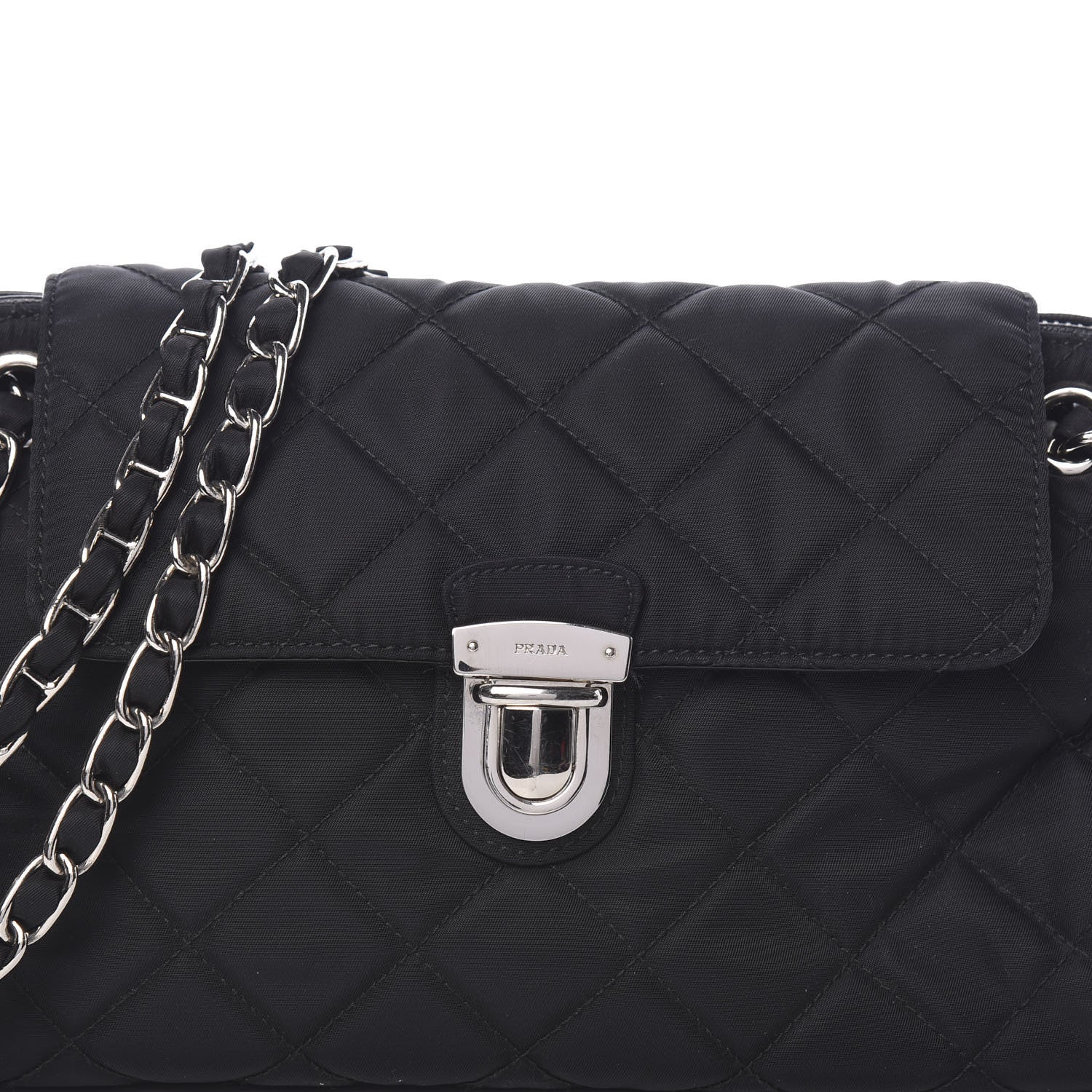 Prada Nylon Tessuto Impuntu Quilted Flap Black 9 of 9