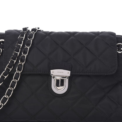 Prada Nylon Tessuto Impuntu Quilted Flap Black 9 of 9