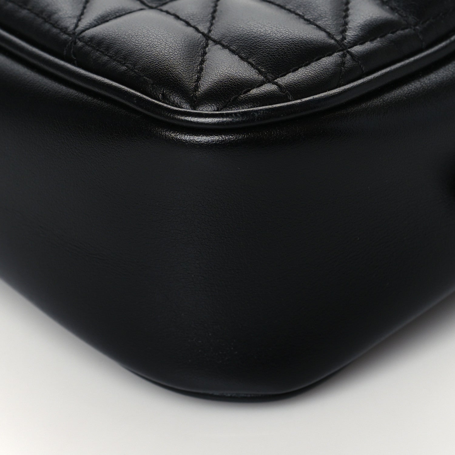Gucci Calfskin Matelasse Aria Small GG Marmont Chain Shoulder Bag Black 11 of 12