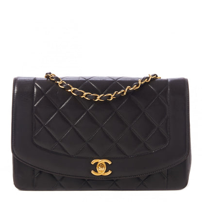 Chanel Lambskin Quilted Medium Single Flap Black 1 of 10
