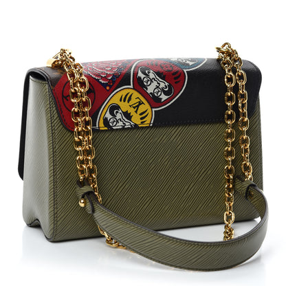 Louis Vuitton Epi Monogram Kabuki Twist Shoulder Bag MM Green 4 of 11