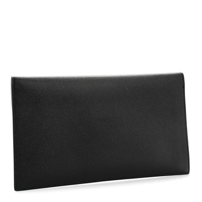 Saint Laurent Grain De Poudre Uptown Pouch Black 3 of 9