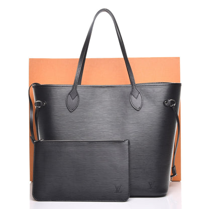 Louis Vuitton Epi Neverfull MM Black 9 of 9