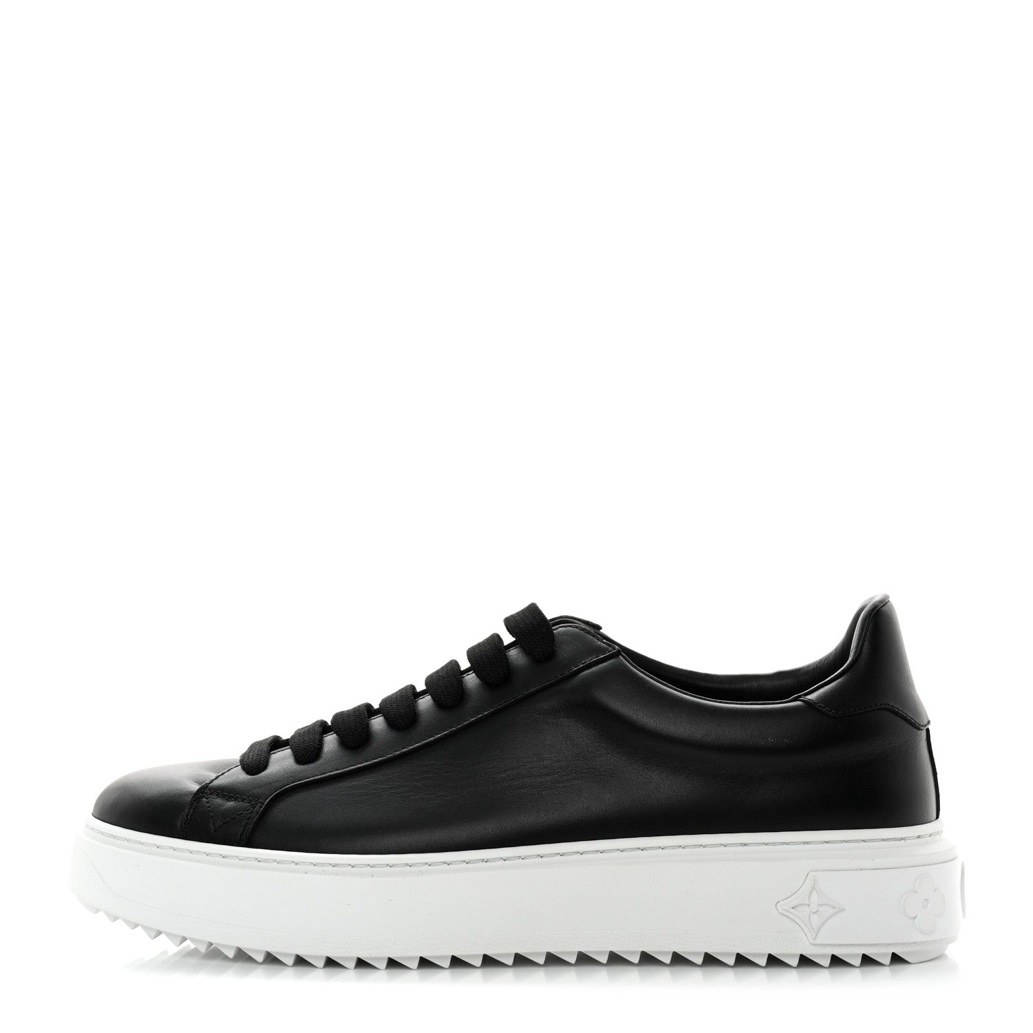 Louis Vuitton Calfskin Time Out Sneakers 41.5 Black 1 of 9
