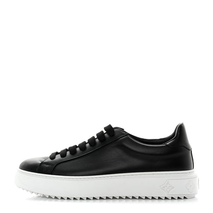 Louis Vuitton Calfskin Time Out Sneakers 41.5 Black 1 of 9