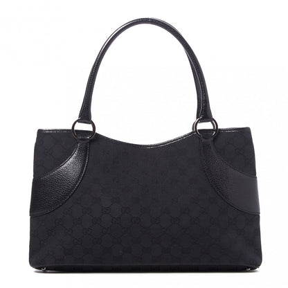 Gucci Monogram Shoulder Bag Black 1 of 7