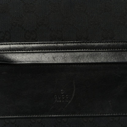Gucci Monogram Flap Pocket Messenger Bag Black 7 of 9