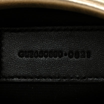 Saint Laurent Metallic Lambskin Monogram Loulou Puffer Pouch Clutch Gold 8 of 8