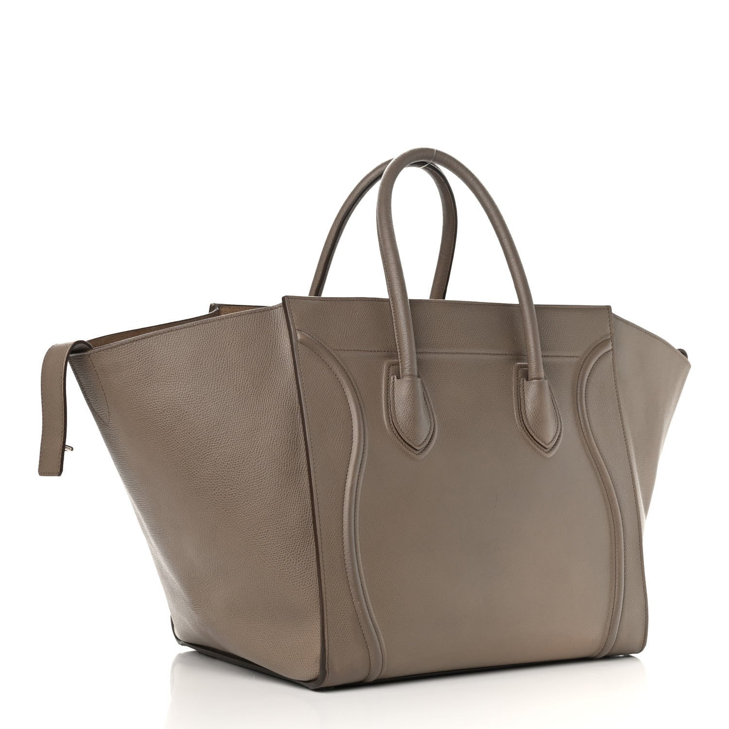 Celine Supple Calfskin Medium Phantom Luggage Beige 2 of 12