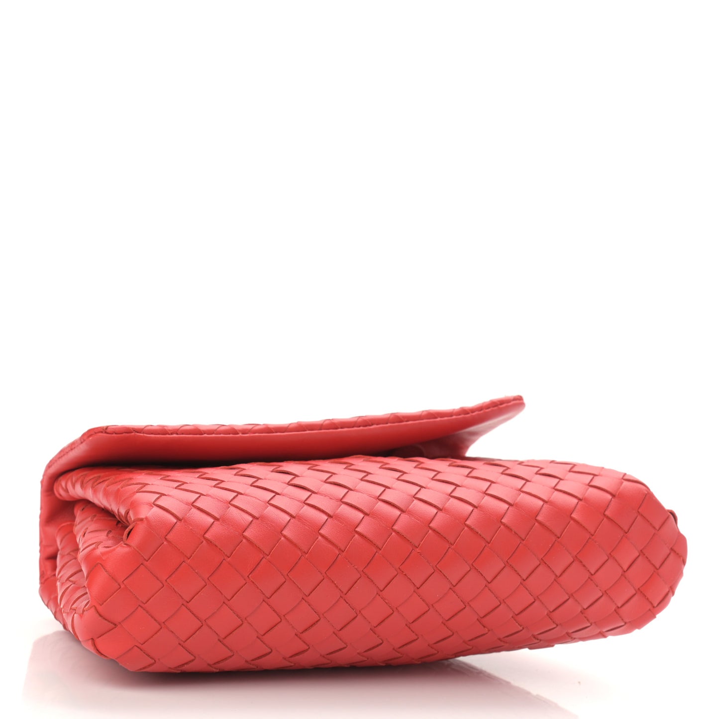 Nappa Intrecciato Flap Clutch Vesuvio