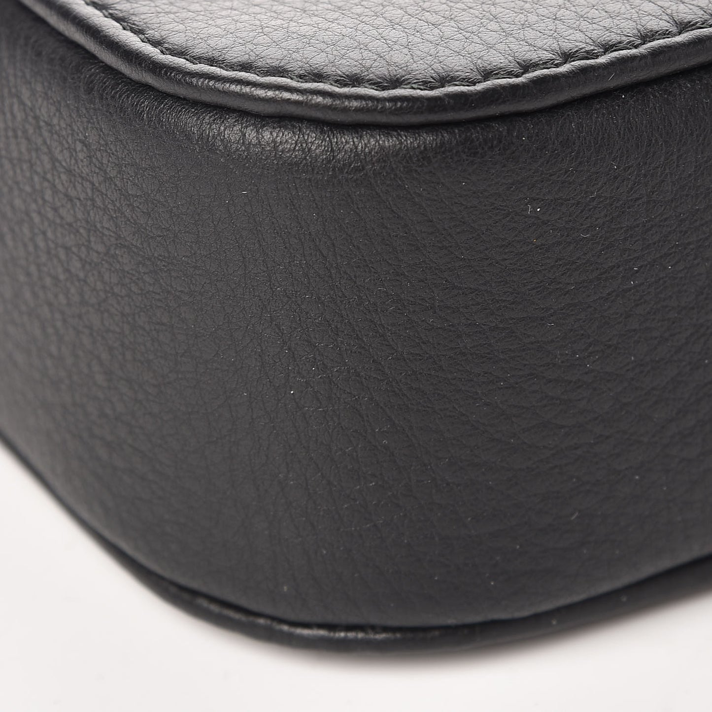 Calfskin Logo XS Everyday Camera Bag Black