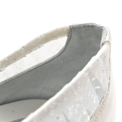 Christian Louboutin Tulle Glitter Satin Kate Draperia Flats 39.5 White 9 of 9