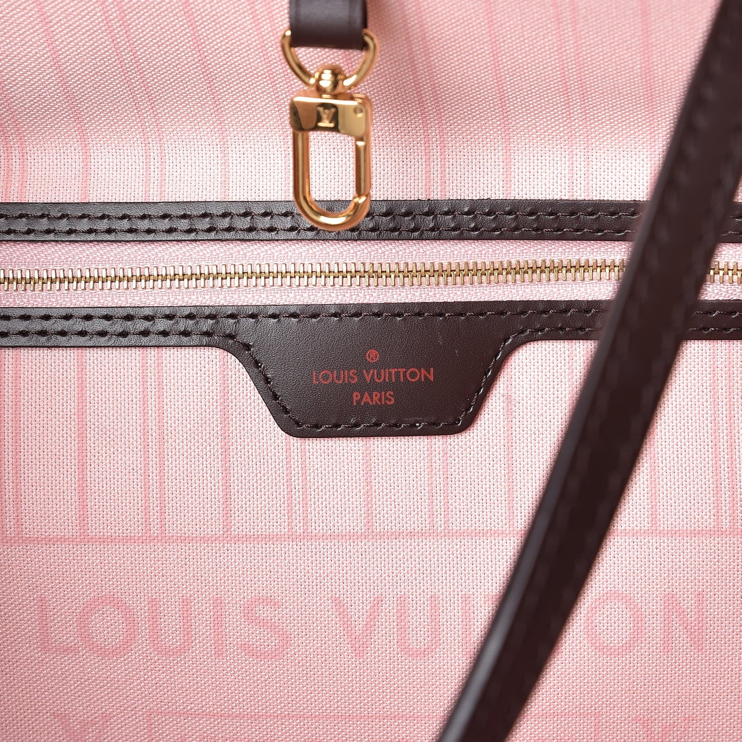 Louis Vuitton Damier Ebene Neo Neverfull MM Rose Ballerine 6 of 8