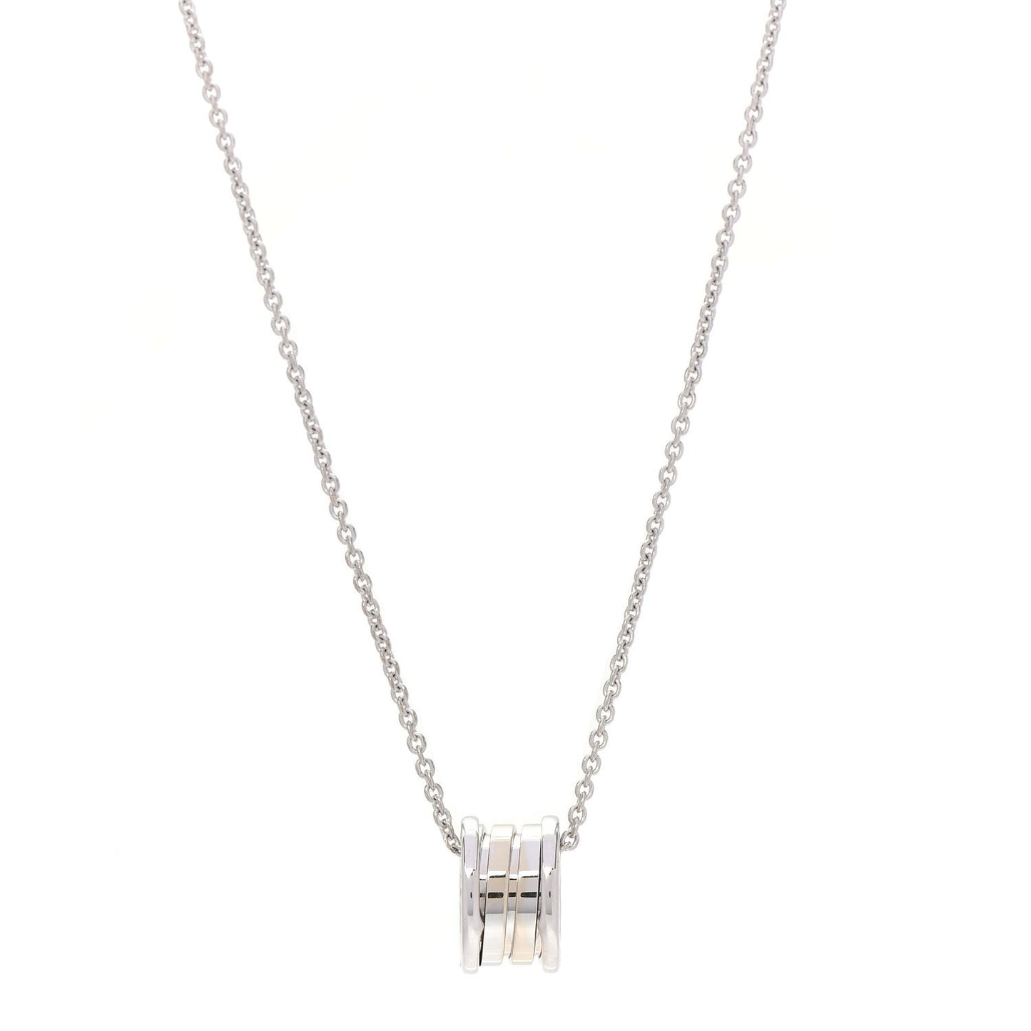 18K White Gold B.Zero1 Pendant Necklace