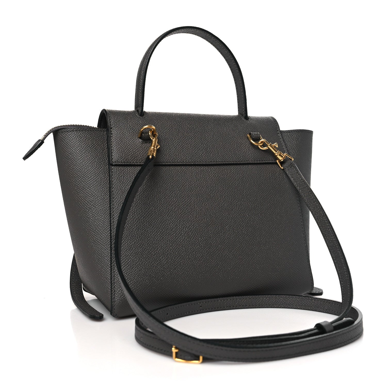Celine Grained Calfskin Nano Belt Bag Grey 3 of 10