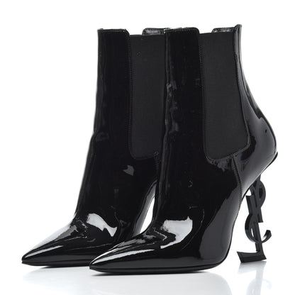 Saint Laurent Patent Opyum 110 Ankle Boot 36 Black 3 of 11