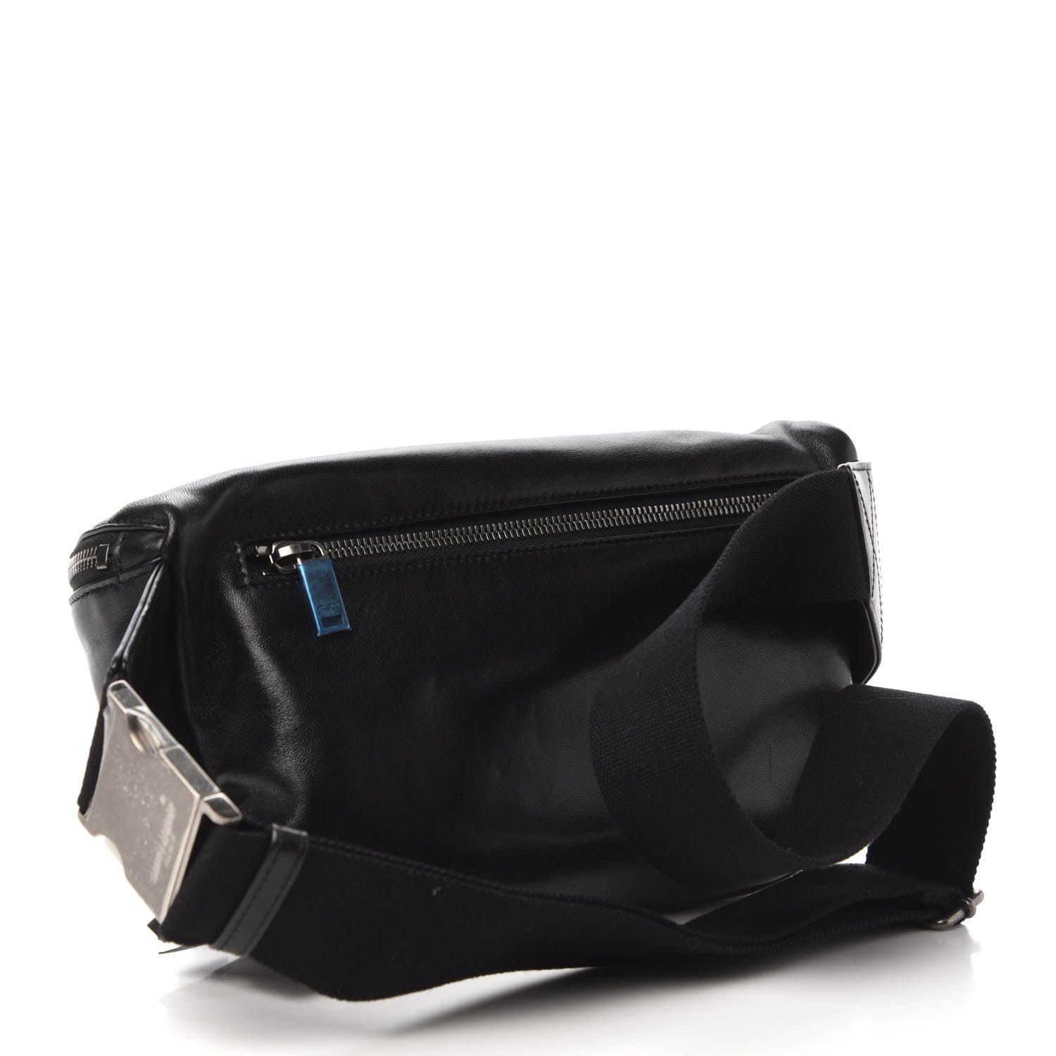 Saint Laurent Lambskin Subway Belt Bag Black 3 of 9