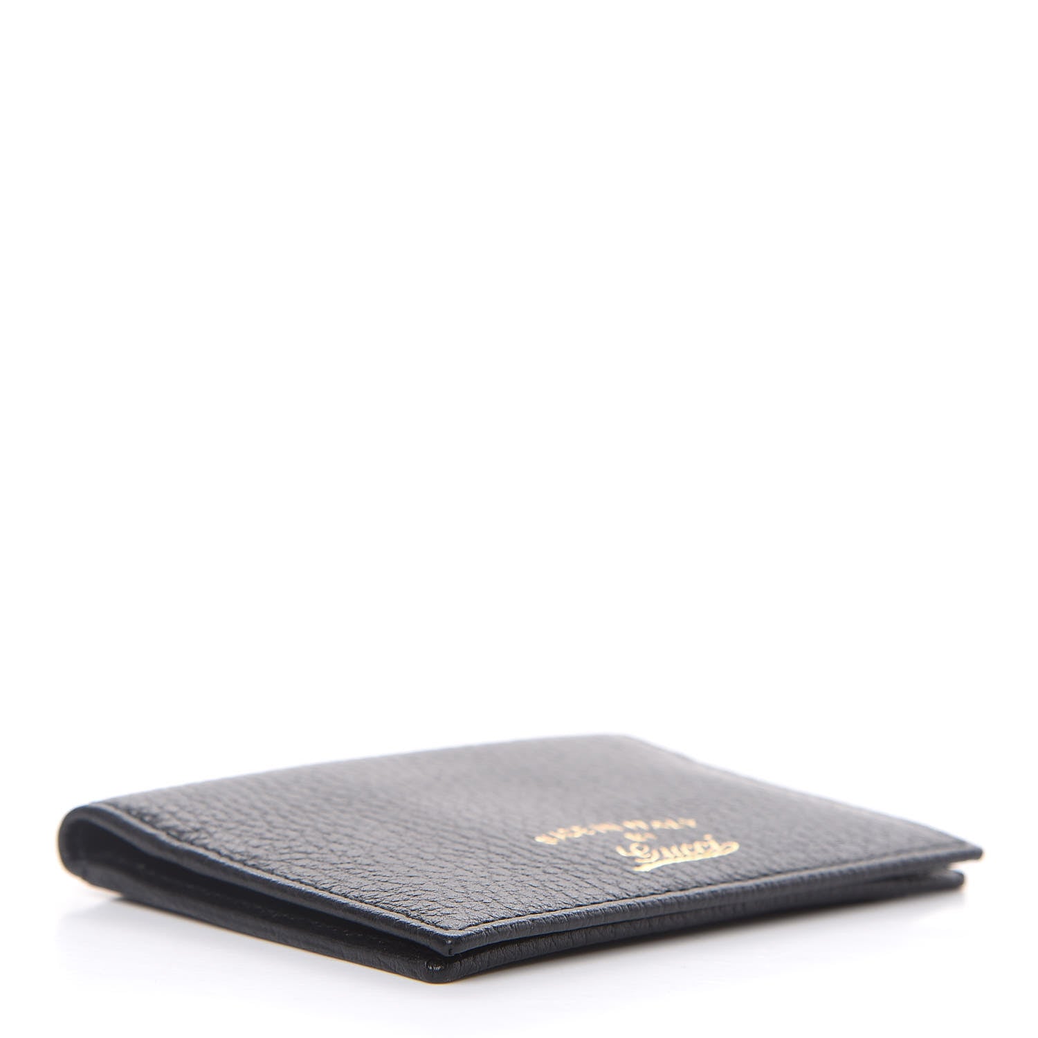 Gucci Dollar Calfskin Swing Train Pass Card Case Black 4 of 7