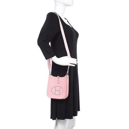 Hermes Taurillon Clemence Evelyne TPM Rose Sakura 2 of 11