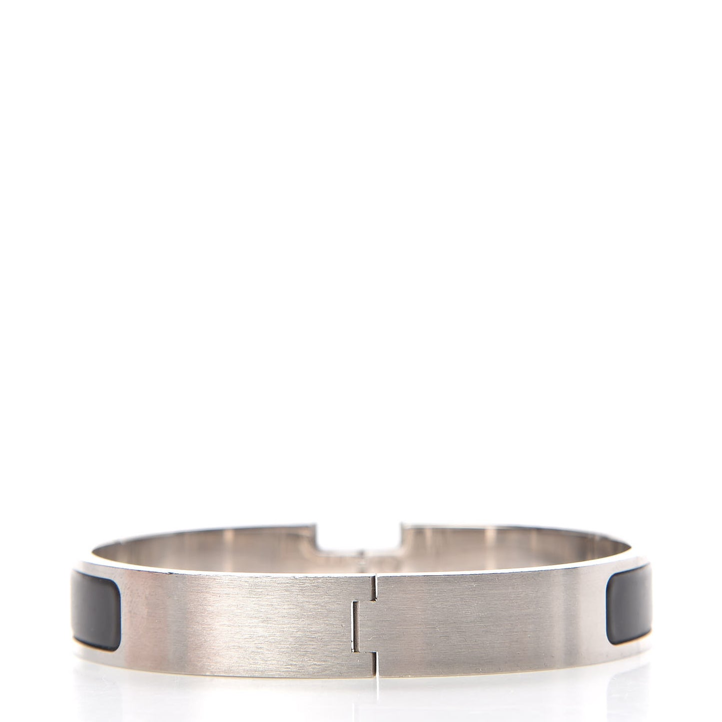 Matte Enamel Narrow Clic Clac HH Bracelet GM Black