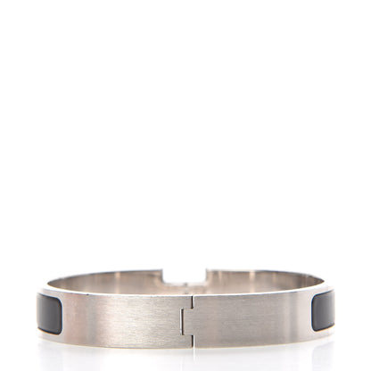Hermes Matte Enamel Narrow Clic Clac HH Bracelet GM Black 3 of 5