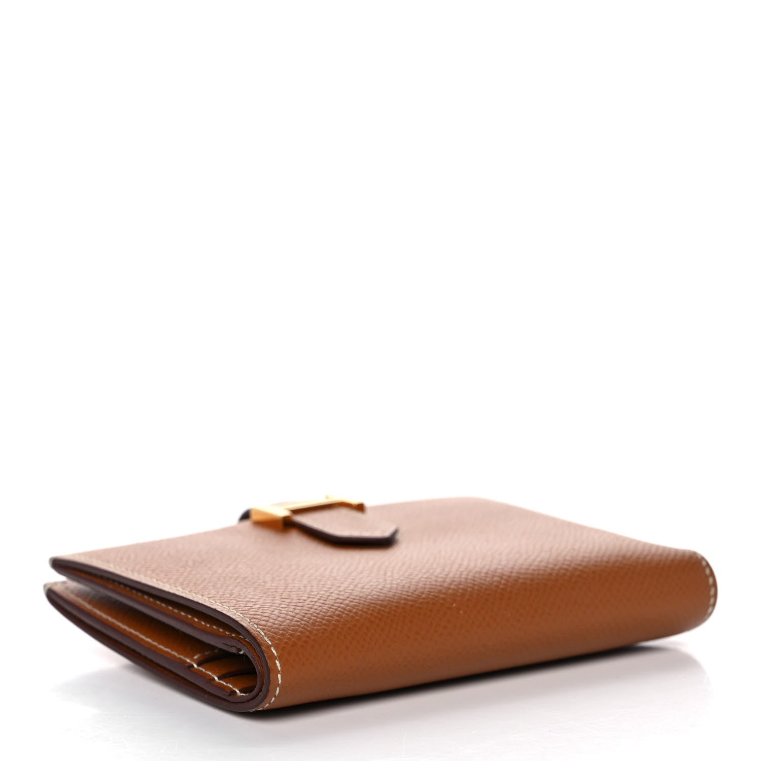 Hermes Epsom Bearn Compact Wallet Gold 4 of 12