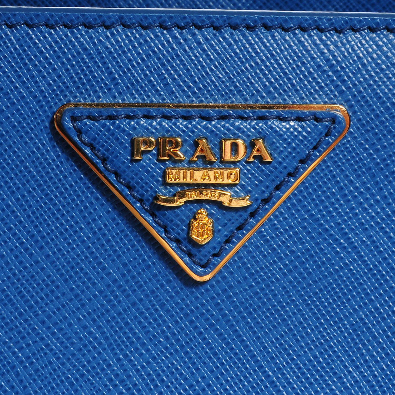 Prada Saffiano Lux Medium Tote Cobalto 6 of 9