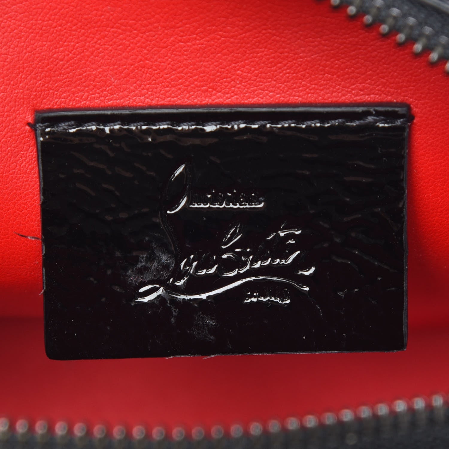 Christian Louboutin Vintage Trashmix Patent Spikes Mini Rubylou Crossbody Black 9 of 11