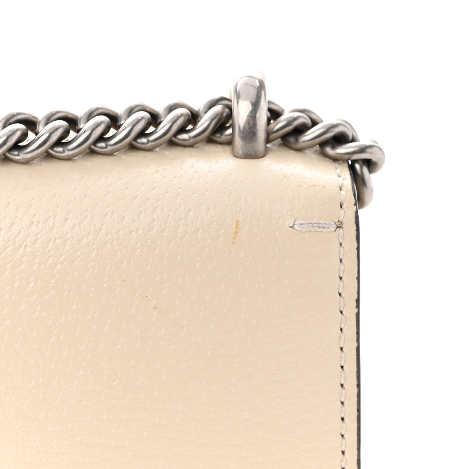Gucci Textured Calfskin Crystal Mini Dionysus Shoulder Bag Mystic White 13 of 13