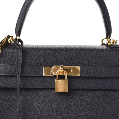 Hermes Togo Kelly Retourne 35 Bleu Nuit 12 of 12