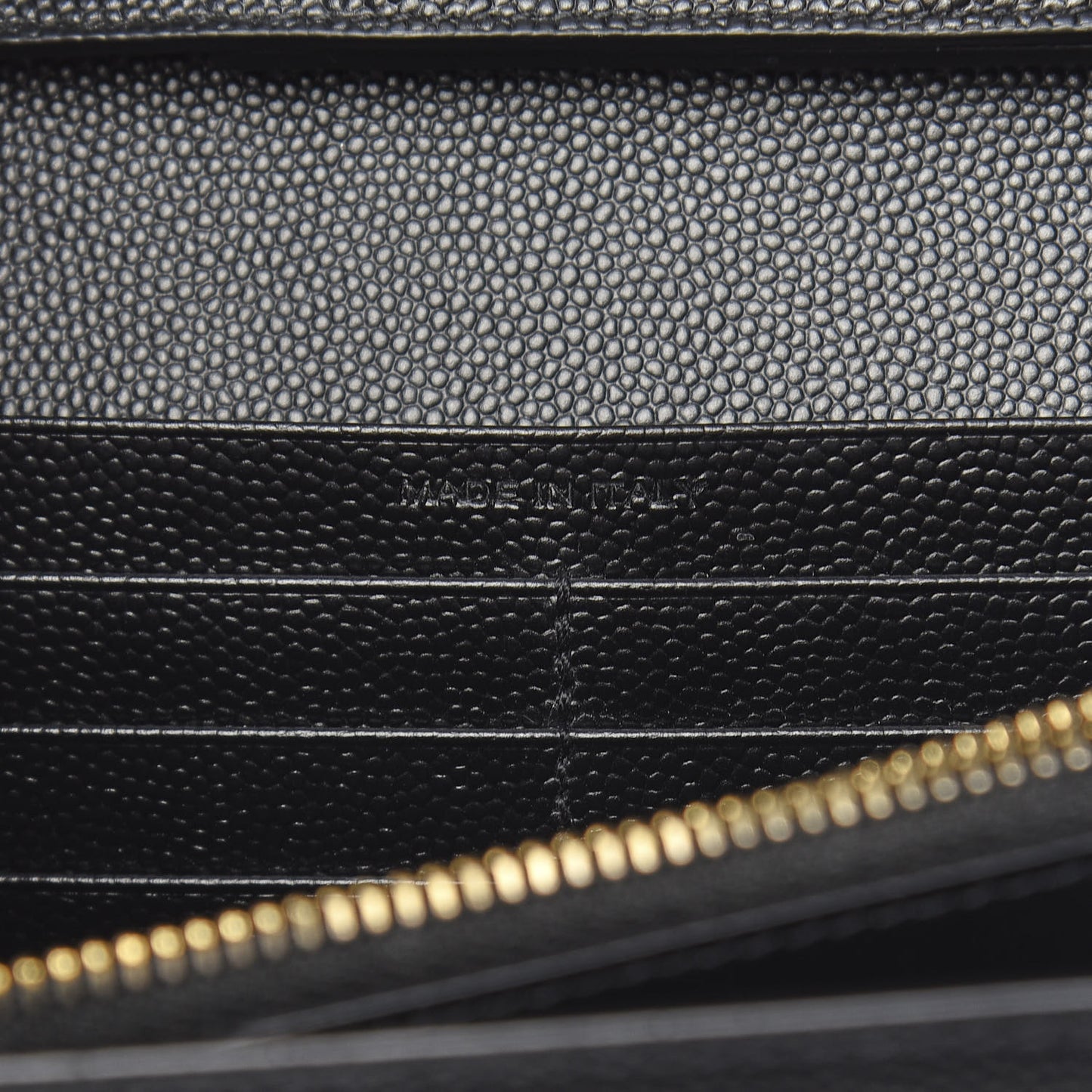 Grain De Poudre Monogram Chain Wallet Black