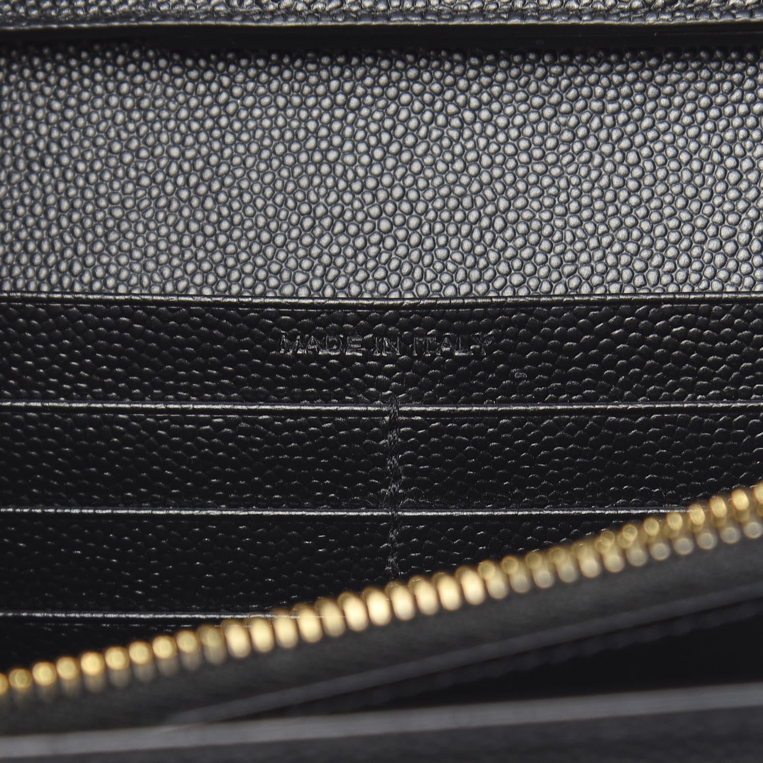 Saint Laurent Grain De Poudre Monogram Chain Wallet Black 7 of 10